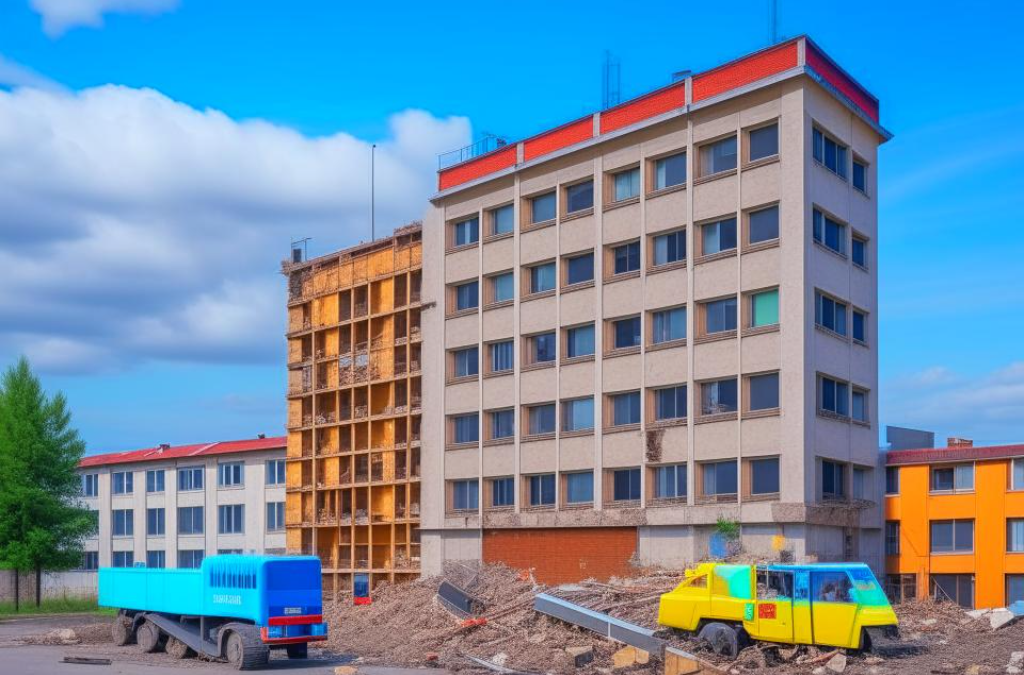 сносят старое здание